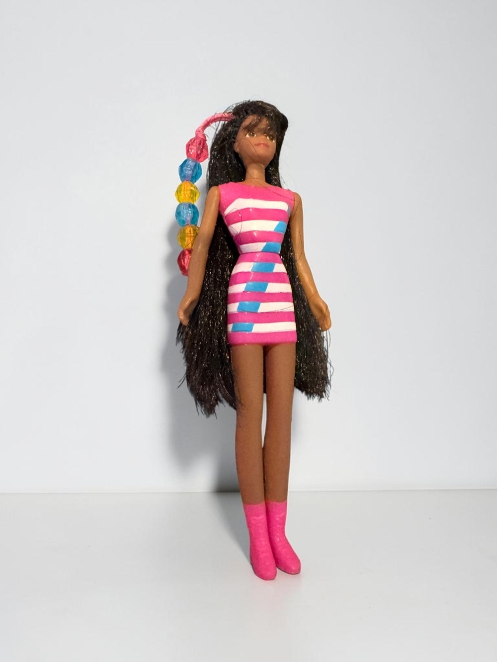 90s Bead Blast Christie Barbie Doll Mattel 1998 Vintage McDonalds